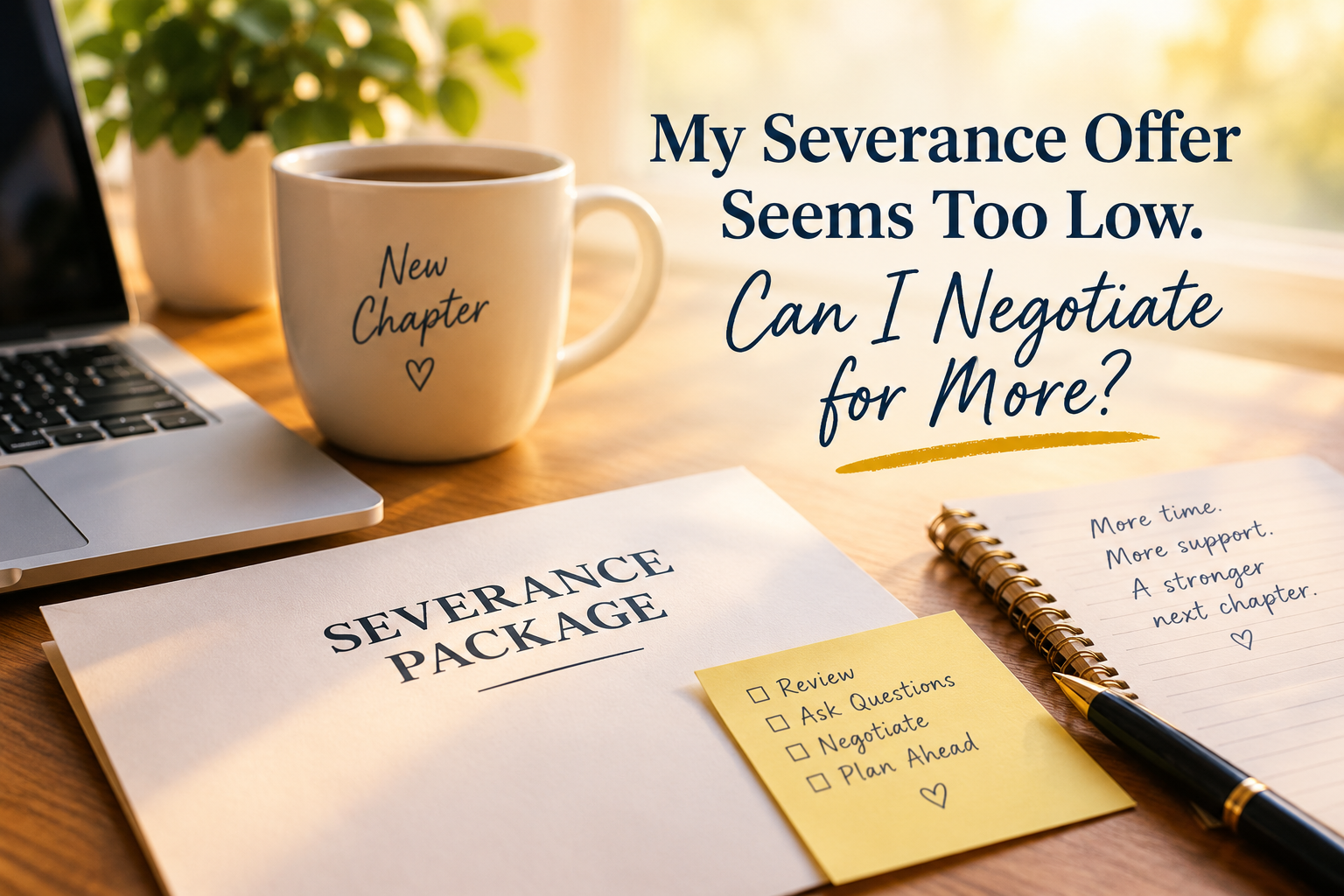 My Severance Offer Seems Too Low. Can I Negotiate for More?